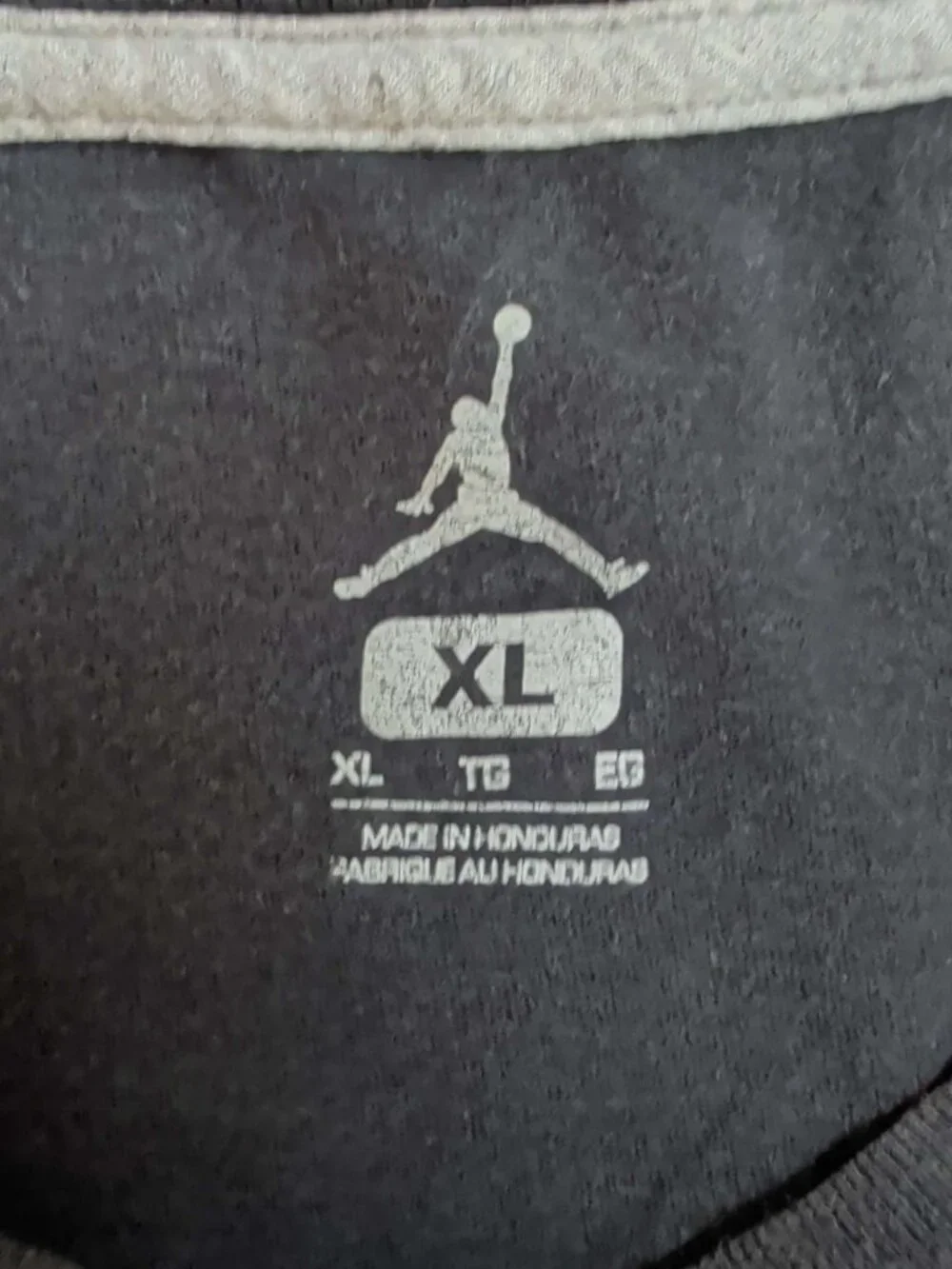 Jordan One Nation Above All Graphic T Shirt Mens XL Black Sneaker Print